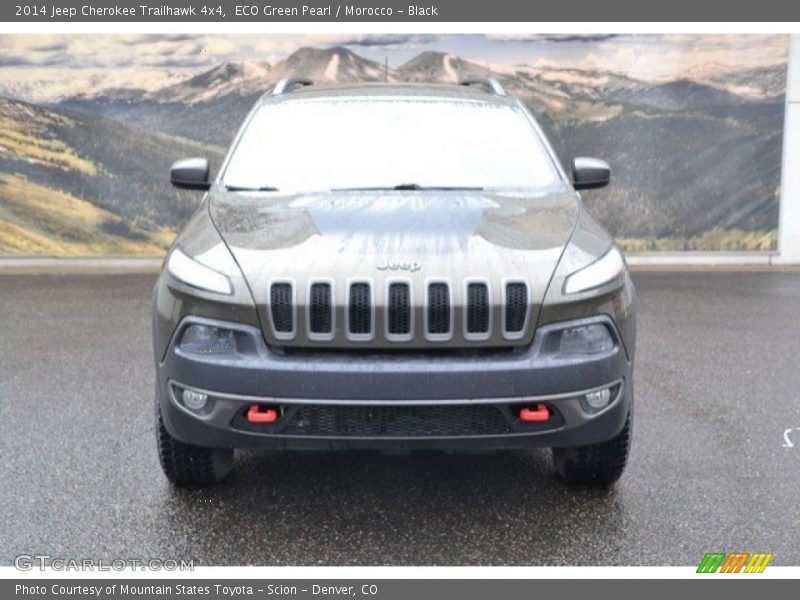 ECO Green Pearl / Morocco - Black 2014 Jeep Cherokee Trailhawk 4x4