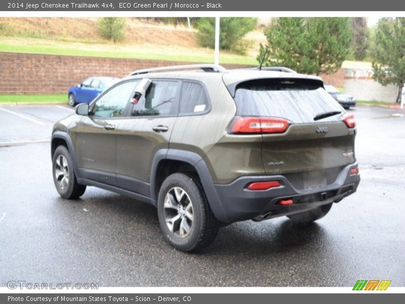 ECO Green Pearl / Morocco - Black 2014 Jeep Cherokee Trailhawk 4x4