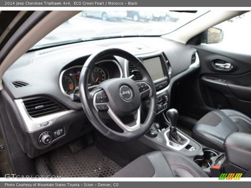 ECO Green Pearl / Morocco - Black 2014 Jeep Cherokee Trailhawk 4x4