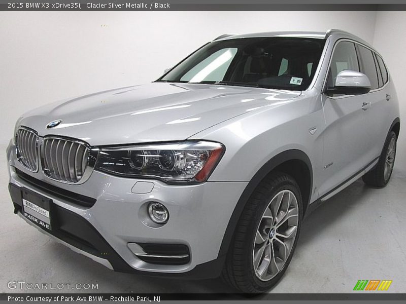 Glacier Silver Metallic / Black 2015 BMW X3 xDrive35i