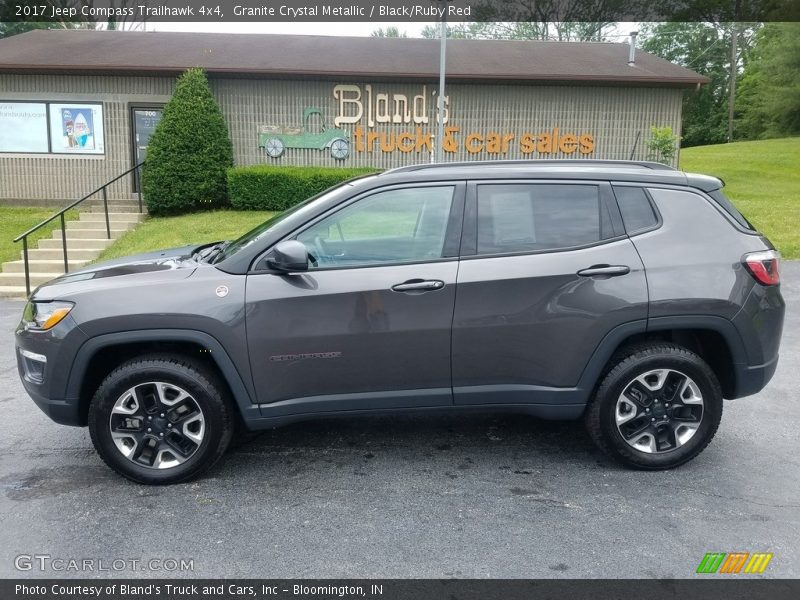 Granite Crystal Metallic / Black/Ruby Red 2017 Jeep Compass Trailhawk 4x4