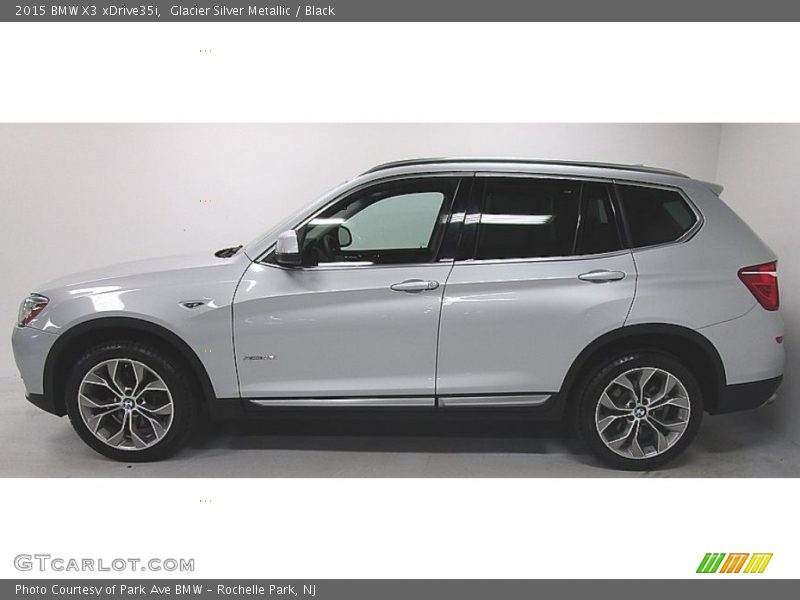Glacier Silver Metallic / Black 2015 BMW X3 xDrive35i
