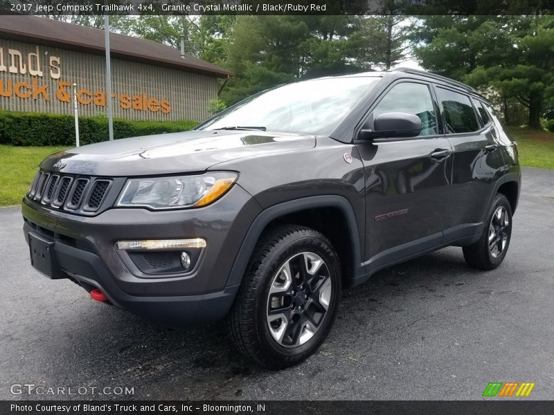 Granite Crystal Metallic / Black/Ruby Red 2017 Jeep Compass Trailhawk 4x4