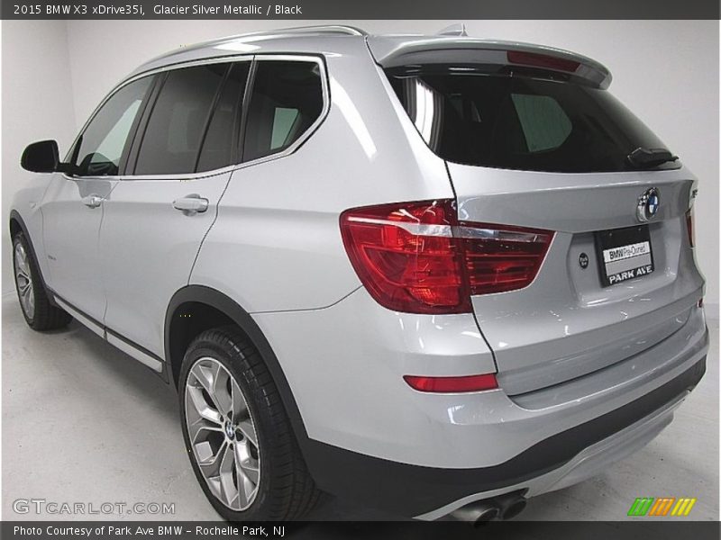 Glacier Silver Metallic / Black 2015 BMW X3 xDrive35i