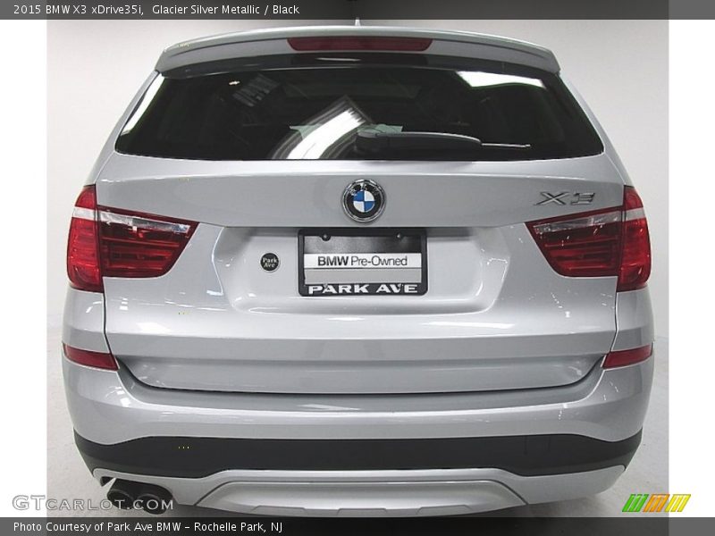 Glacier Silver Metallic / Black 2015 BMW X3 xDrive35i