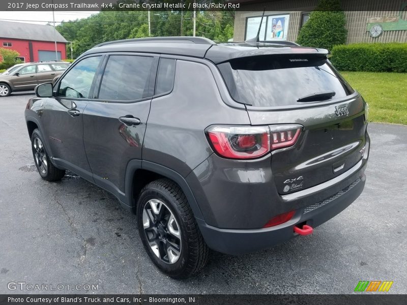 Granite Crystal Metallic / Black/Ruby Red 2017 Jeep Compass Trailhawk 4x4