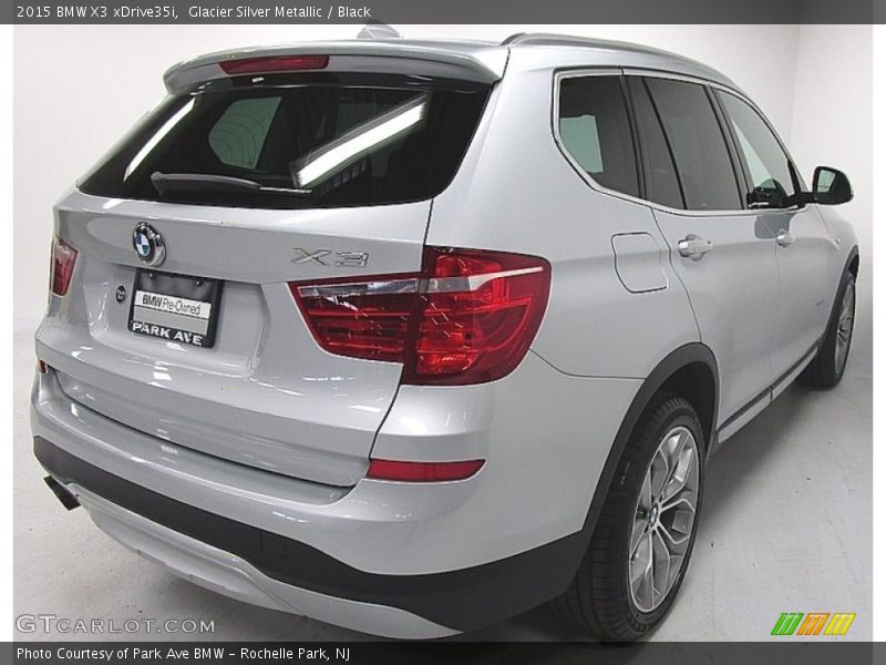 Glacier Silver Metallic / Black 2015 BMW X3 xDrive35i