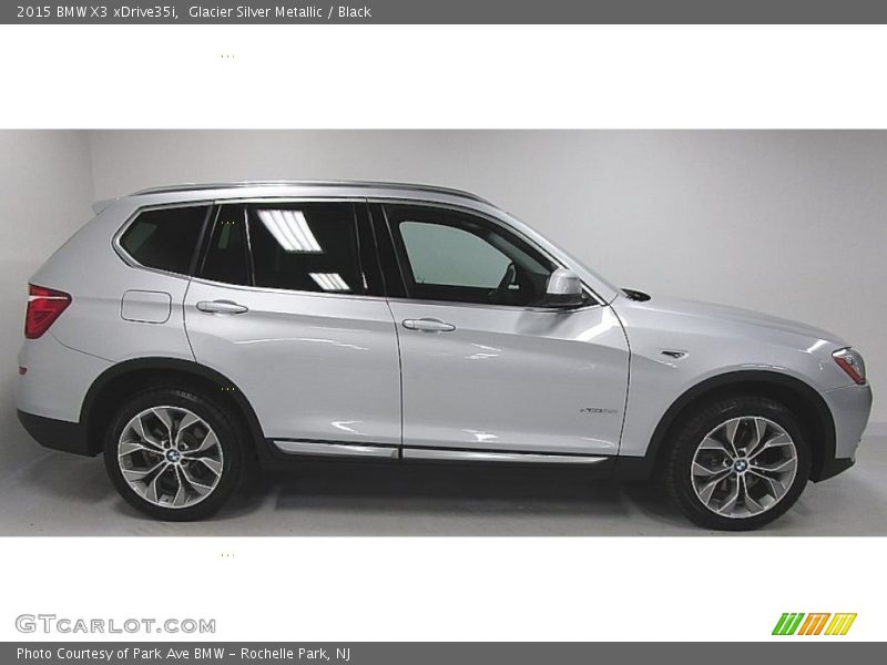 Glacier Silver Metallic / Black 2015 BMW X3 xDrive35i