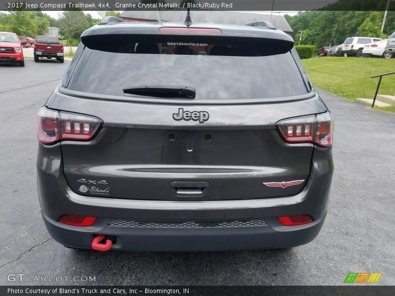 Granite Crystal Metallic / Black/Ruby Red 2017 Jeep Compass Trailhawk 4x4