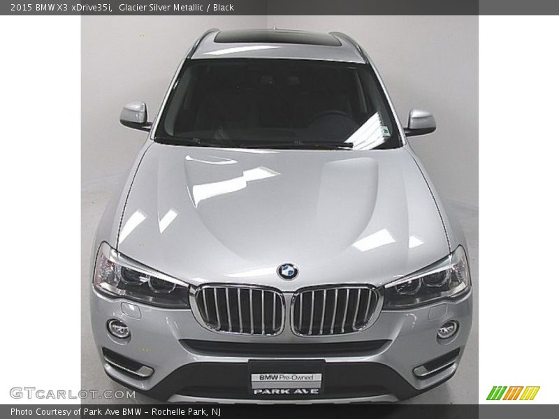 Glacier Silver Metallic / Black 2015 BMW X3 xDrive35i