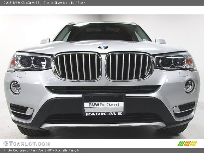 Glacier Silver Metallic / Black 2015 BMW X3 xDrive35i