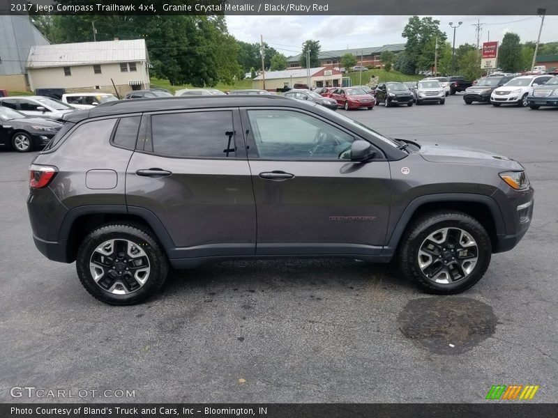 Granite Crystal Metallic / Black/Ruby Red 2017 Jeep Compass Trailhawk 4x4
