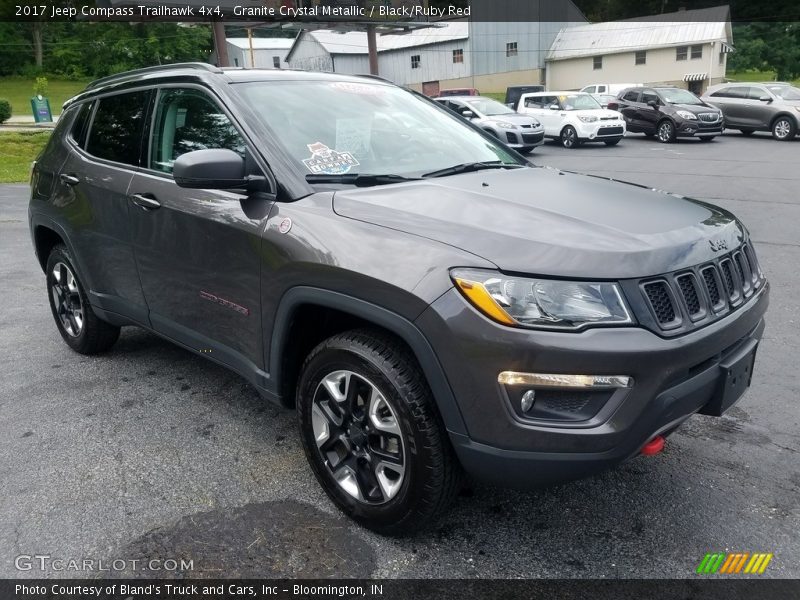 Granite Crystal Metallic / Black/Ruby Red 2017 Jeep Compass Trailhawk 4x4