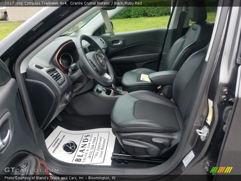 Granite Crystal Metallic / Black/Ruby Red 2017 Jeep Compass Trailhawk 4x4