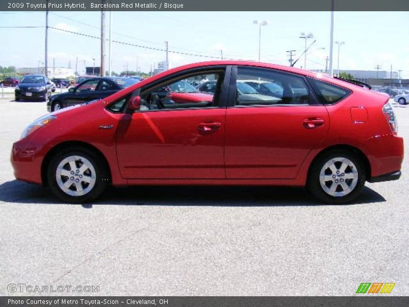 Barcelona Red Metallic / Bisque 2009 Toyota Prius Hybrid