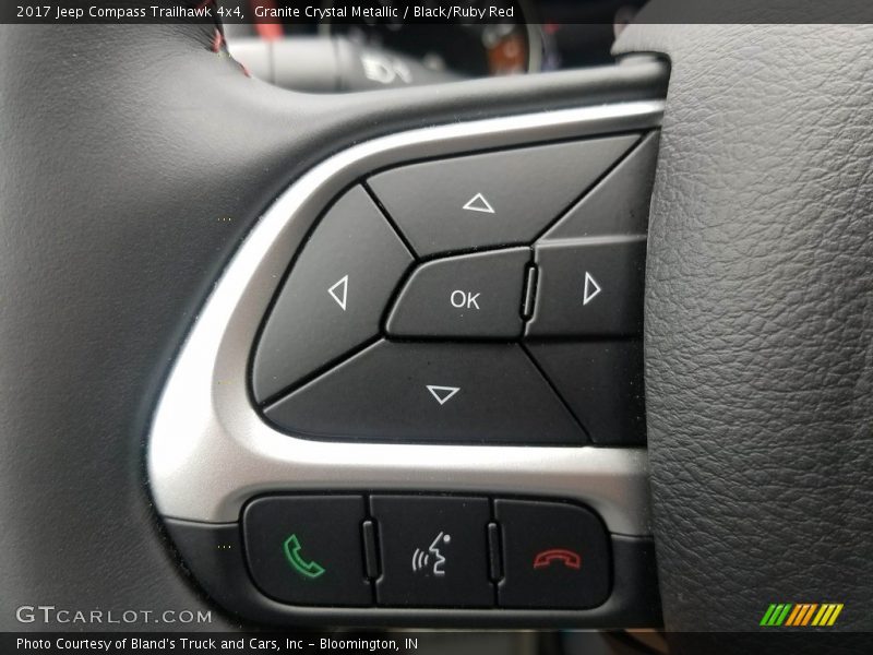 Granite Crystal Metallic / Black/Ruby Red 2017 Jeep Compass Trailhawk 4x4