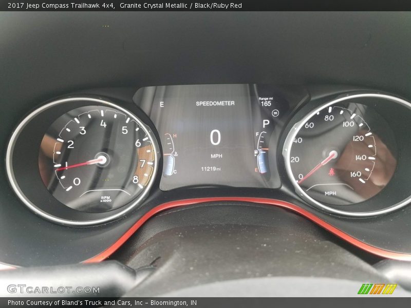 Granite Crystal Metallic / Black/Ruby Red 2017 Jeep Compass Trailhawk 4x4