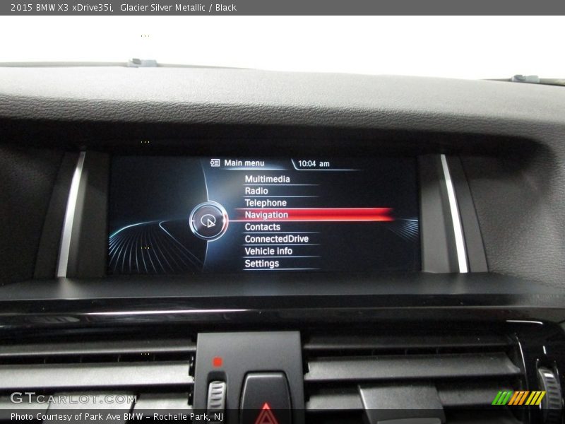 Glacier Silver Metallic / Black 2015 BMW X3 xDrive35i