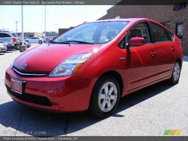 Barcelona Red Metallic / Bisque 2009 Toyota Prius Hybrid