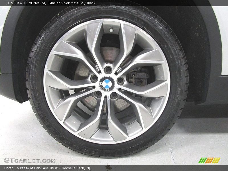 Glacier Silver Metallic / Black 2015 BMW X3 xDrive35i