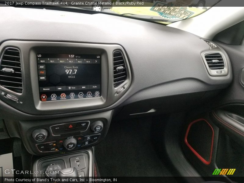 Granite Crystal Metallic / Black/Ruby Red 2017 Jeep Compass Trailhawk 4x4