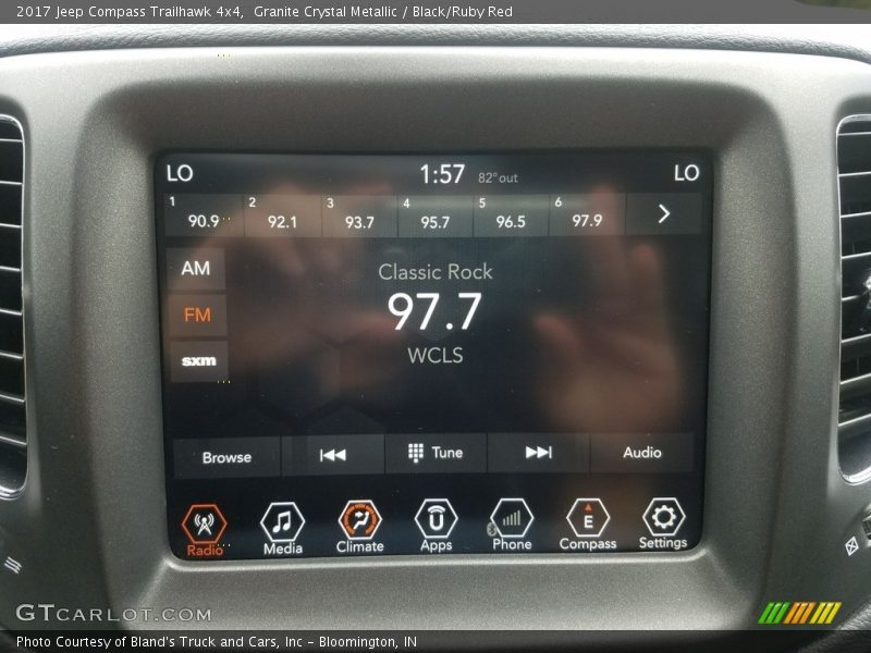 Granite Crystal Metallic / Black/Ruby Red 2017 Jeep Compass Trailhawk 4x4