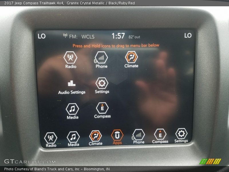 Granite Crystal Metallic / Black/Ruby Red 2017 Jeep Compass Trailhawk 4x4