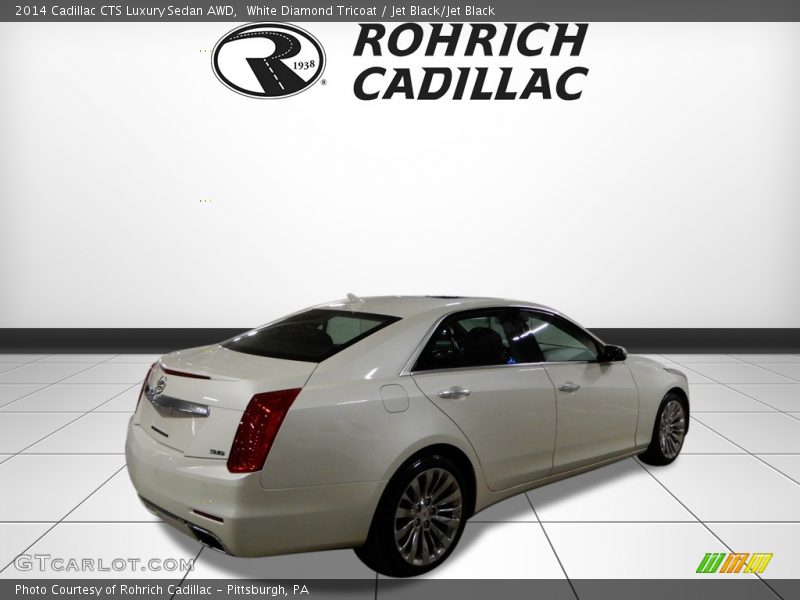 White Diamond Tricoat / Jet Black/Jet Black 2014 Cadillac CTS Luxury Sedan AWD