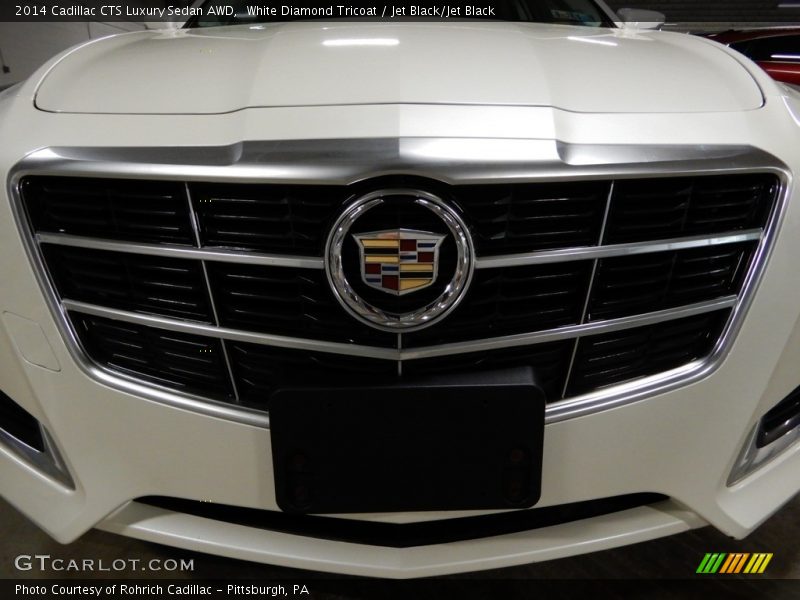 White Diamond Tricoat / Jet Black/Jet Black 2014 Cadillac CTS Luxury Sedan AWD
