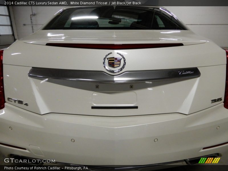 White Diamond Tricoat / Jet Black/Jet Black 2014 Cadillac CTS Luxury Sedan AWD