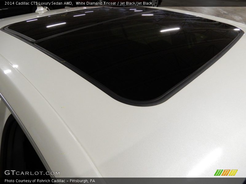 White Diamond Tricoat / Jet Black/Jet Black 2014 Cadillac CTS Luxury Sedan AWD