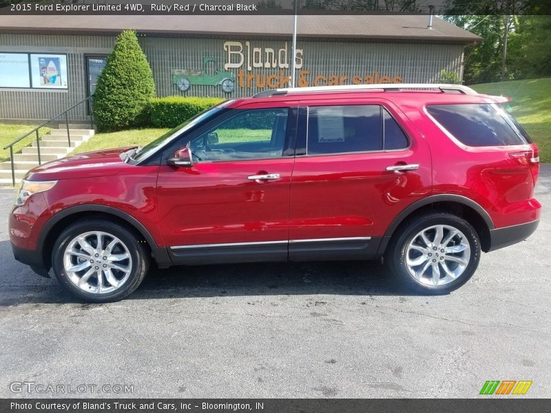 Ruby Red / Charcoal Black 2015 Ford Explorer Limited 4WD