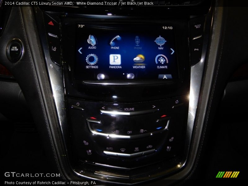 White Diamond Tricoat / Jet Black/Jet Black 2014 Cadillac CTS Luxury Sedan AWD