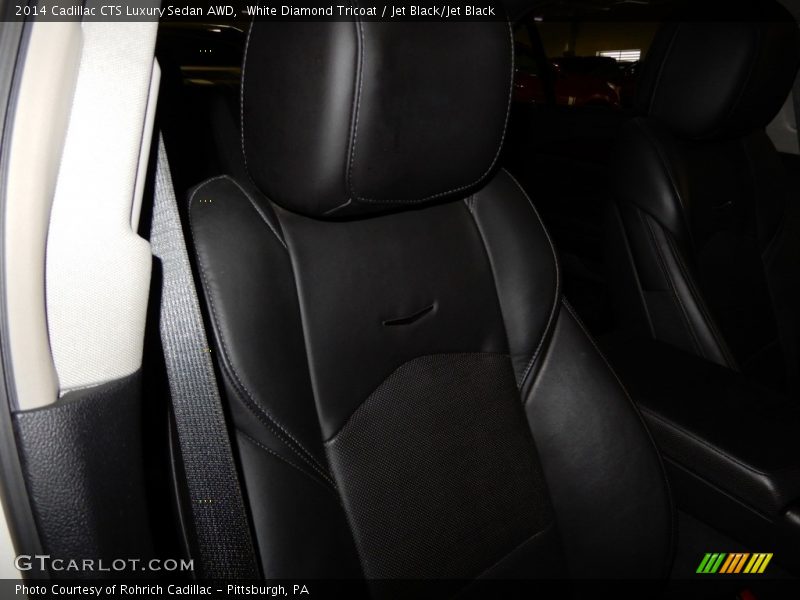 White Diamond Tricoat / Jet Black/Jet Black 2014 Cadillac CTS Luxury Sedan AWD