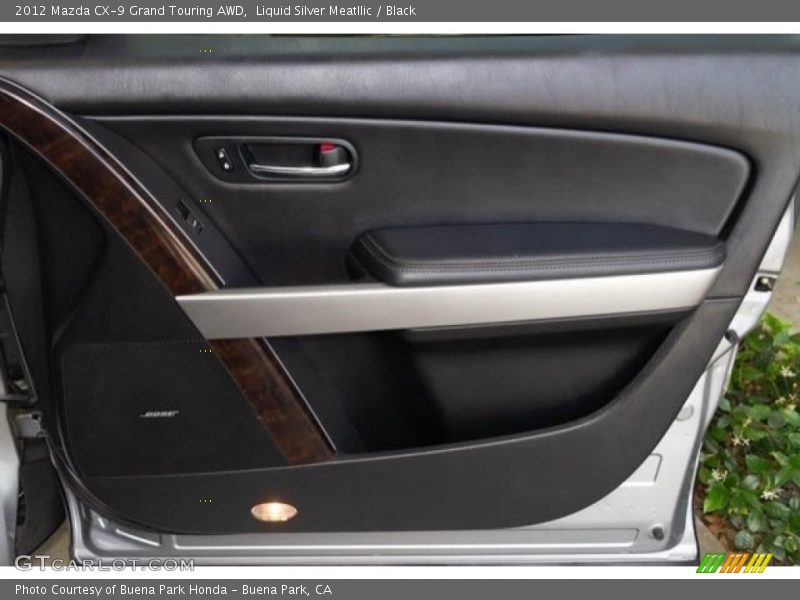 Liquid Silver Meatllic / Black 2012 Mazda CX-9 Grand Touring AWD