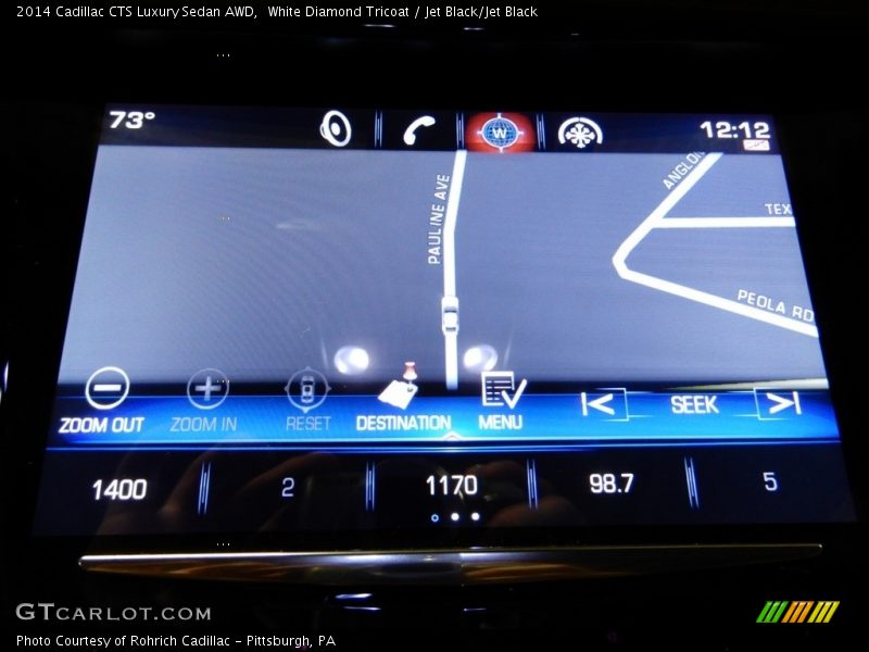 White Diamond Tricoat / Jet Black/Jet Black 2014 Cadillac CTS Luxury Sedan AWD