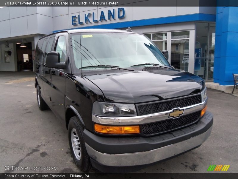 Black / Medium Pewter 2018 Chevrolet Express 2500 Cargo WT