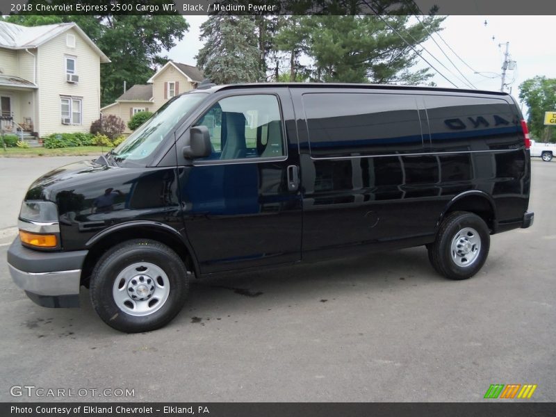 Black / Medium Pewter 2018 Chevrolet Express 2500 Cargo WT