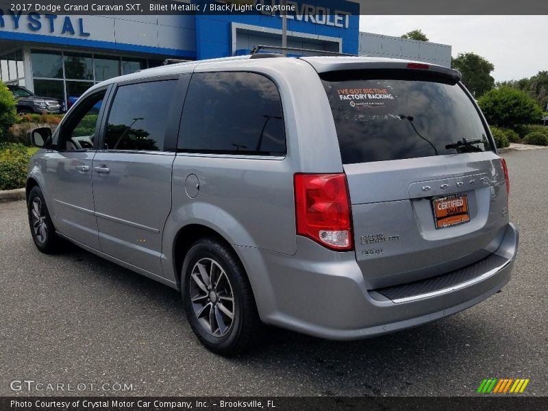 Billet Metallic / Black/Light Graystone 2017 Dodge Grand Caravan SXT