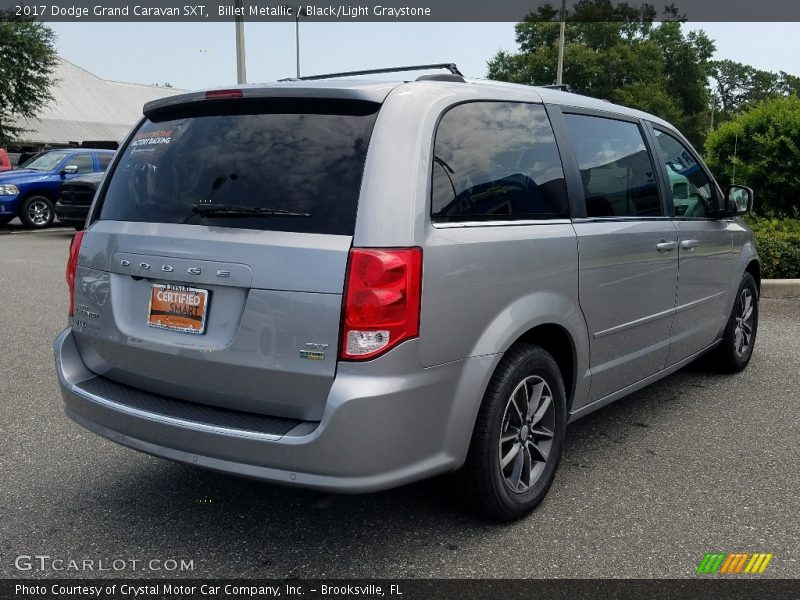 Billet Metallic / Black/Light Graystone 2017 Dodge Grand Caravan SXT