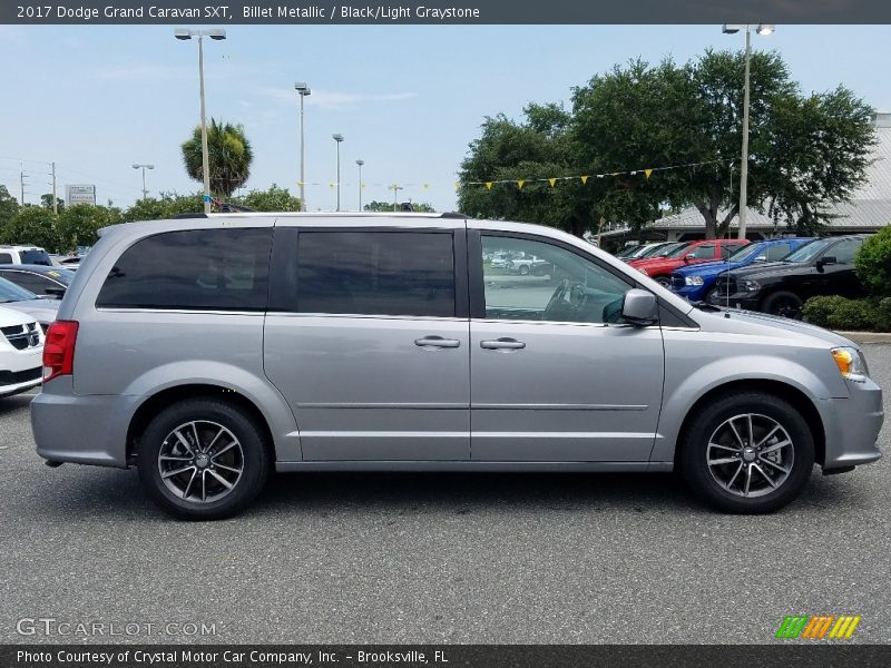 Billet Metallic / Black/Light Graystone 2017 Dodge Grand Caravan SXT