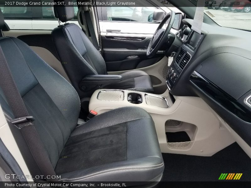 Billet Metallic / Black/Light Graystone 2017 Dodge Grand Caravan SXT