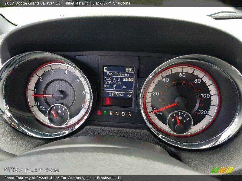 Billet Metallic / Black/Light Graystone 2017 Dodge Grand Caravan SXT