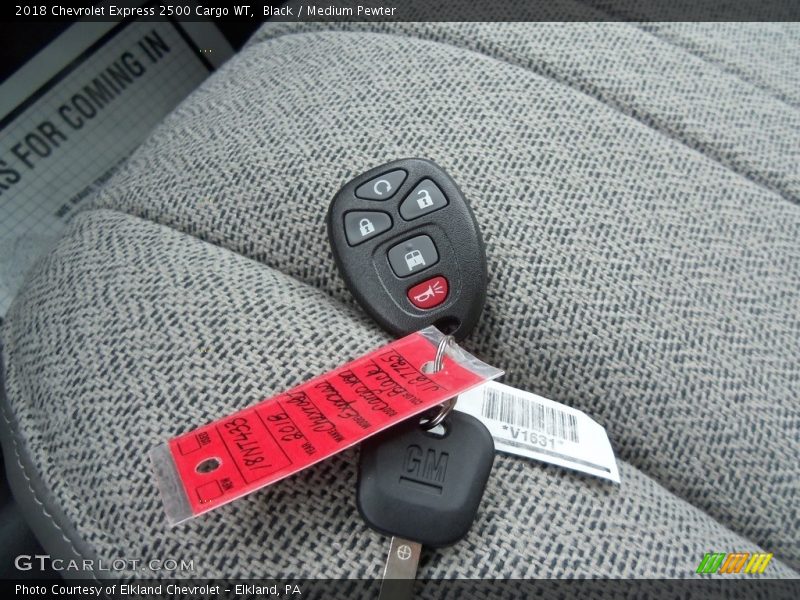 Black / Medium Pewter 2018 Chevrolet Express 2500 Cargo WT