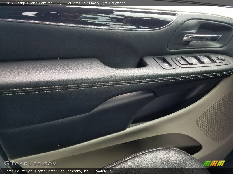 Billet Metallic / Black/Light Graystone 2017 Dodge Grand Caravan SXT