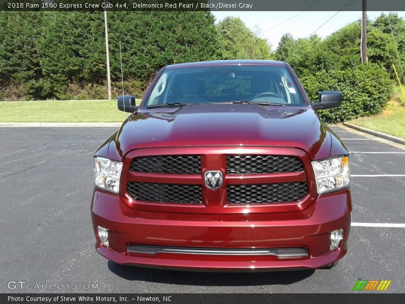 Delmonico Red Pearl / Black/Diesel Gray 2018 Ram 1500 Express Crew Cab 4x4
