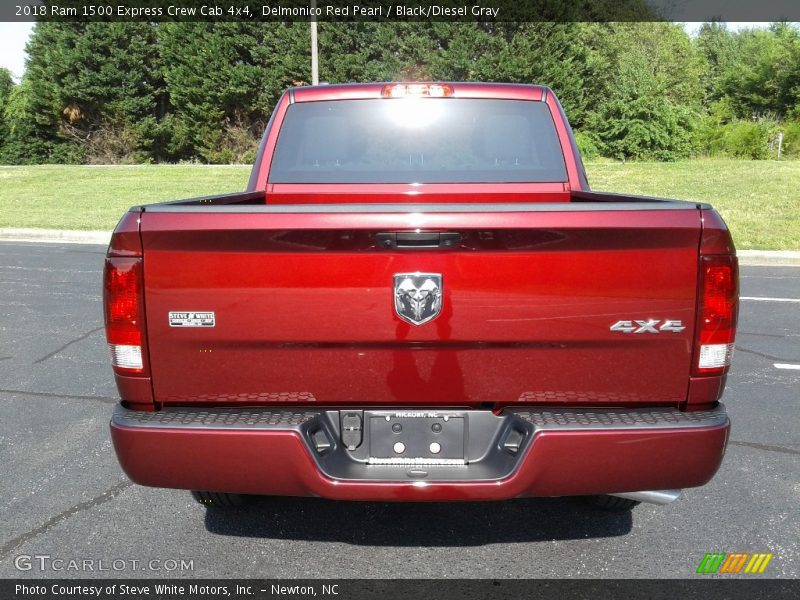 Delmonico Red Pearl / Black/Diesel Gray 2018 Ram 1500 Express Crew Cab 4x4