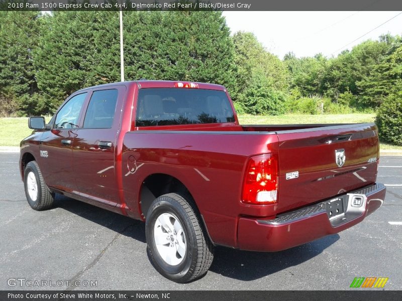Delmonico Red Pearl / Black/Diesel Gray 2018 Ram 1500 Express Crew Cab 4x4