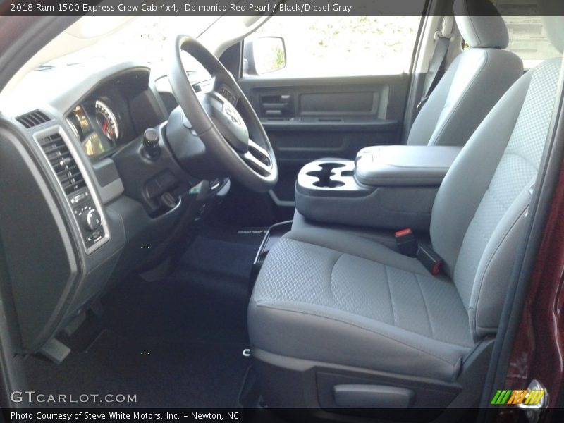 Delmonico Red Pearl / Black/Diesel Gray 2018 Ram 1500 Express Crew Cab 4x4