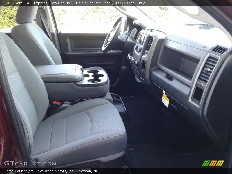 Delmonico Red Pearl / Black/Diesel Gray 2018 Ram 1500 Express Crew Cab 4x4